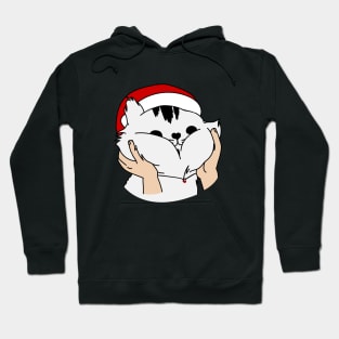 Cute funny christmas cat Hoodie